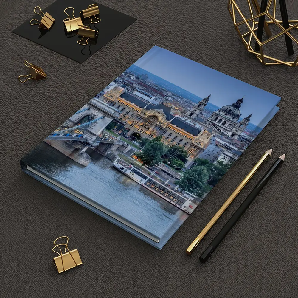 Budapest Chain Bridge Danube River City View – Notebooks