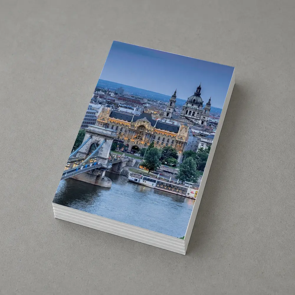 Budapest Chain Bridge Danube River City View – Postcards