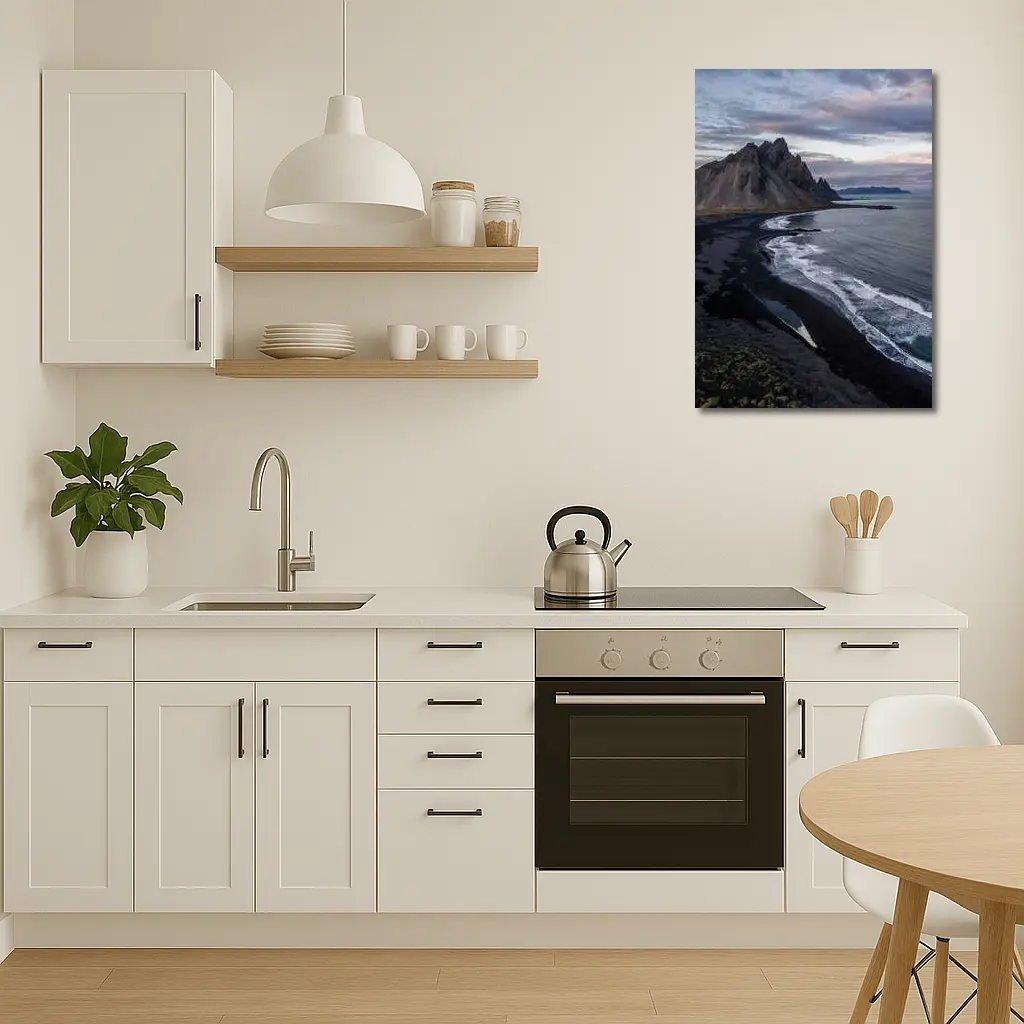 Vestrahorn Mountain Black Sand Beach Iceland – Wall Art