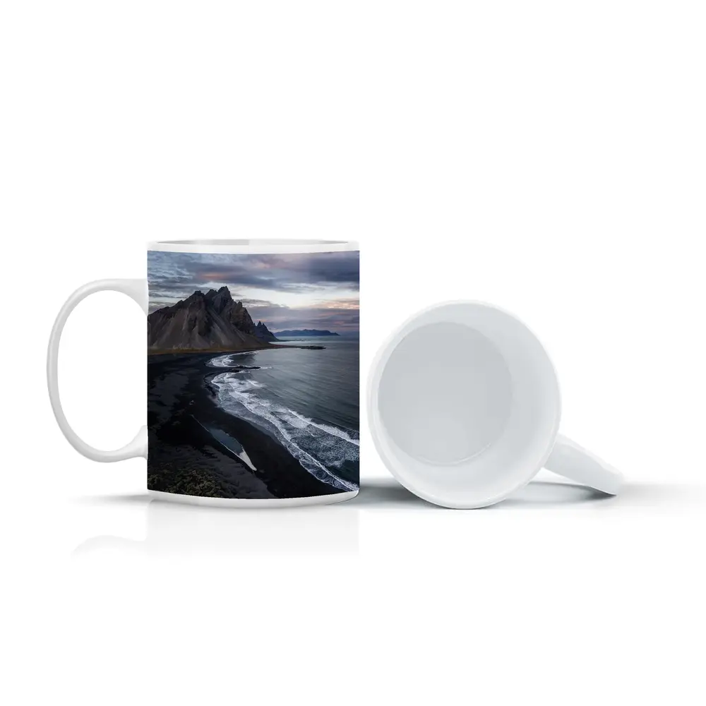 Vestrahorn Mountain Black Sand Beach Iceland – Mugs
