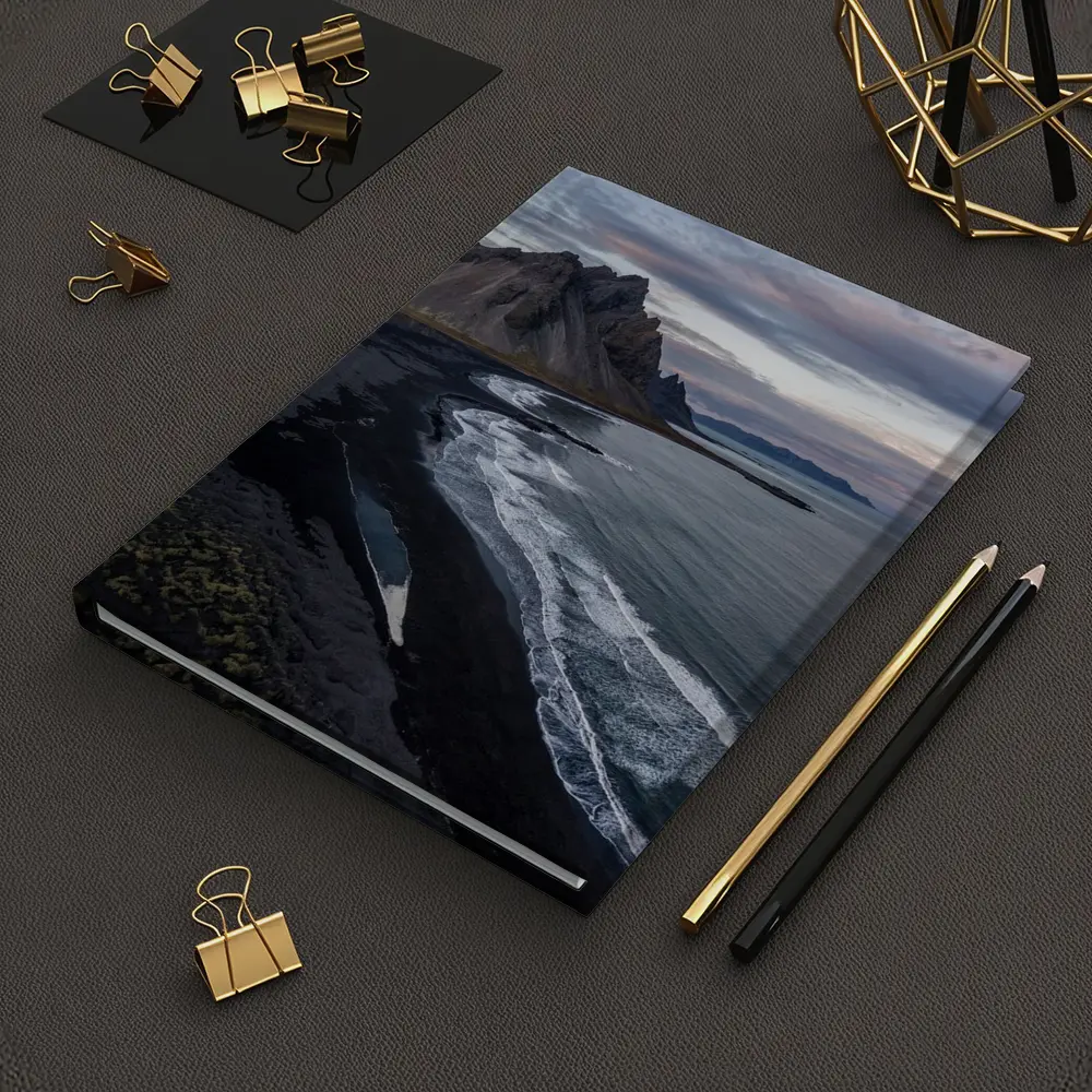Vestrahorn Mountain Black Sand Beach Iceland – Notebooks