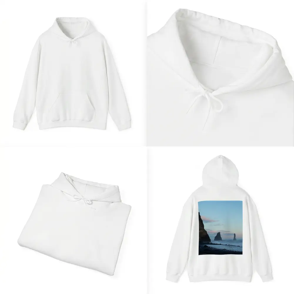 Reynisfjara Black Sand Beach Iceland Sea Stacks – Hoodies