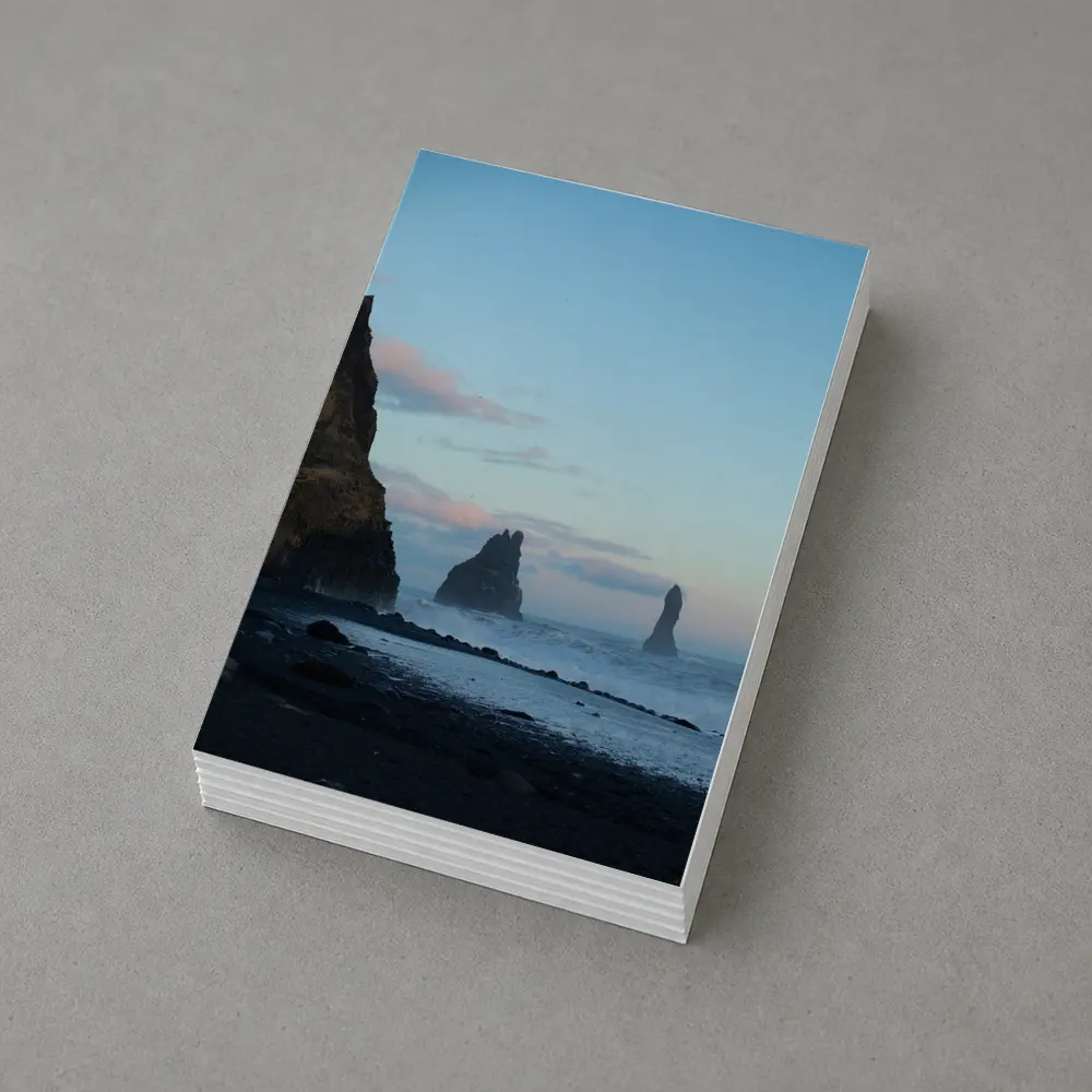 Reynisfjara Black Sand Beach Iceland Sea Stacks – Postcards