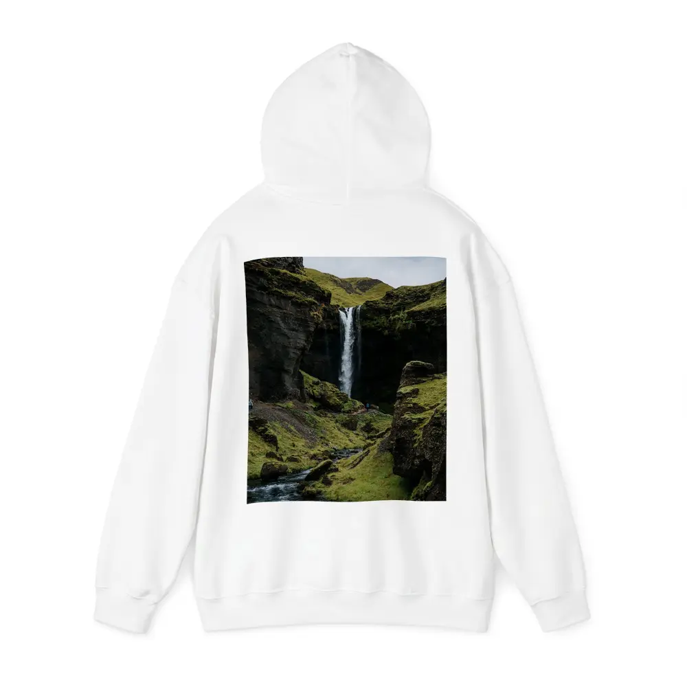 Iceland Waterfall Mossy Canyon River Landscape – Hoodies