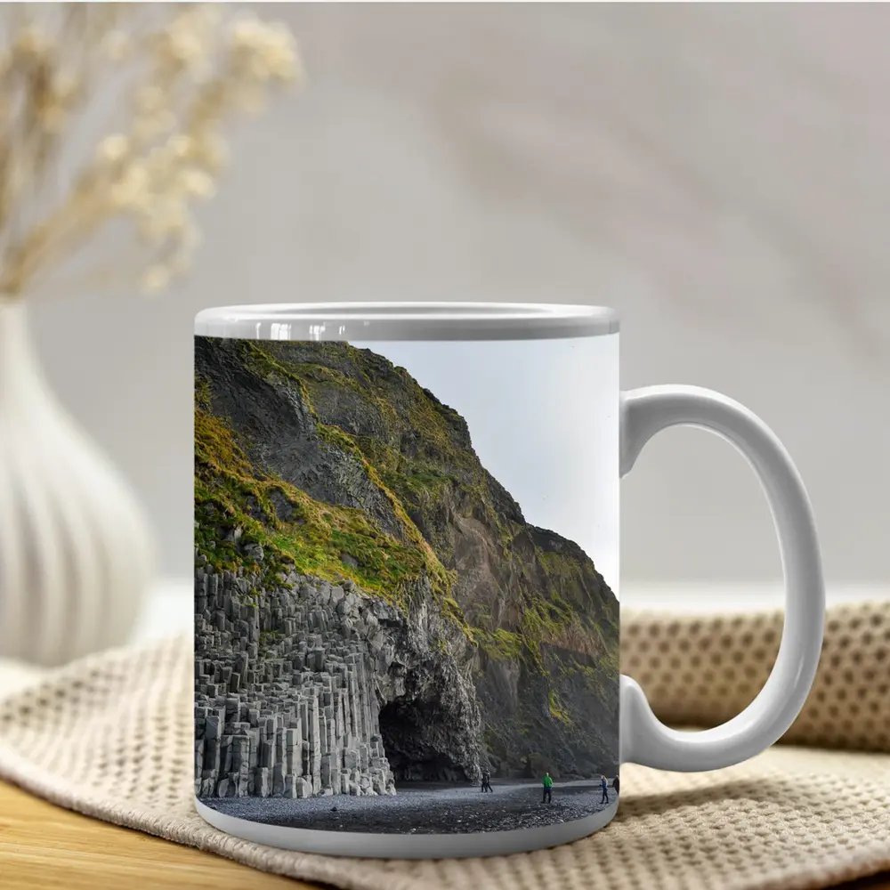 Reynisfjara Black Beach Basalt Columns Iceland – Mugs