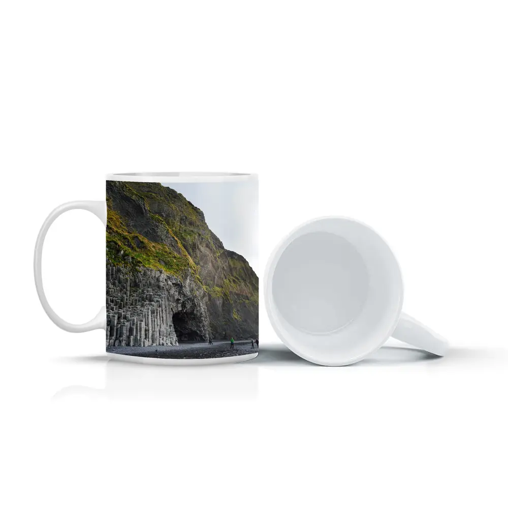 Reynisfjara Black Beach Basalt Columns Iceland – Mugs