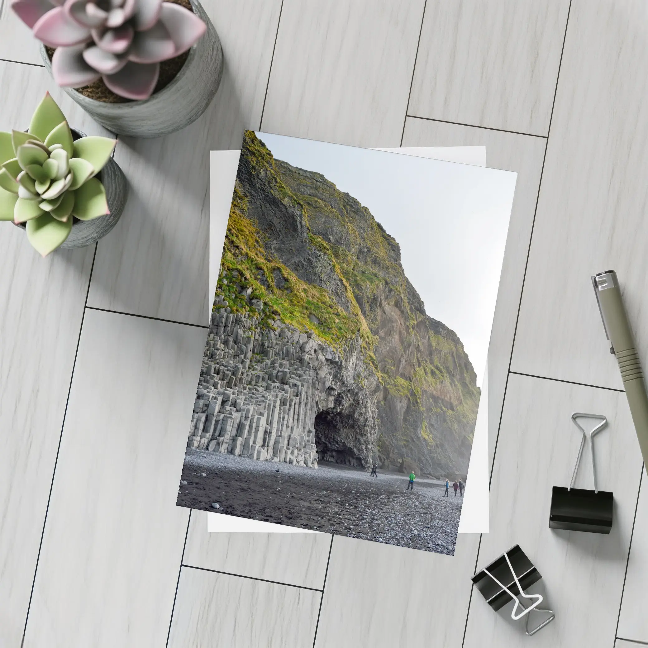 Reynisfjara Black Beach Basalt Columns Iceland – Postcards