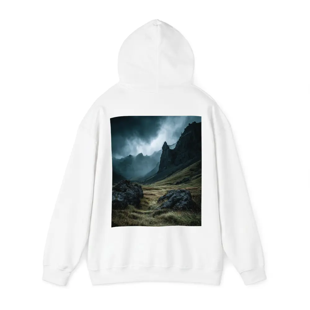 Dark Moody Mountain Valley Storm Clouds – Hoodies
