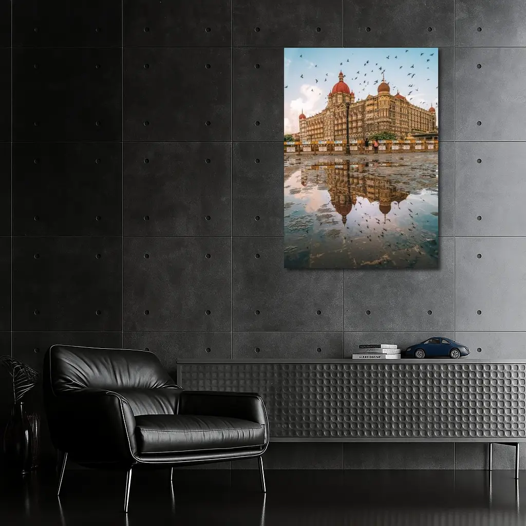 Taj Mahal Palace Hotel Mumbai Reflection Birds – Wall Art