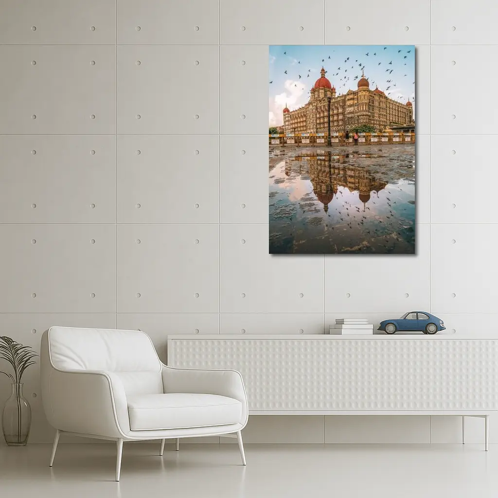 Taj Mahal Palace Hotel Mumbai Reflection Birds – Wall Art