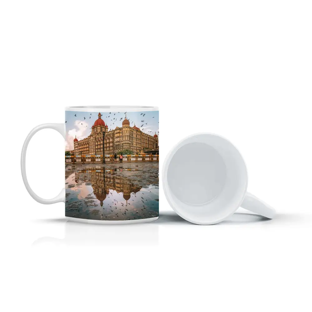 Taj Mahal Palace Hotel Mumbai Reflection Birds – Mugs
