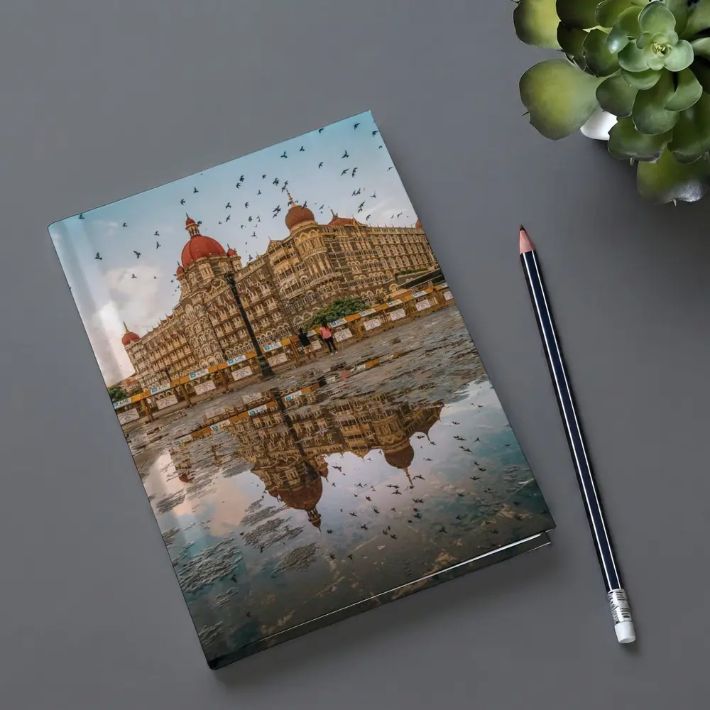 Taj Mahal Palace Hotel Mumbai Reflection Birds – Notebooks