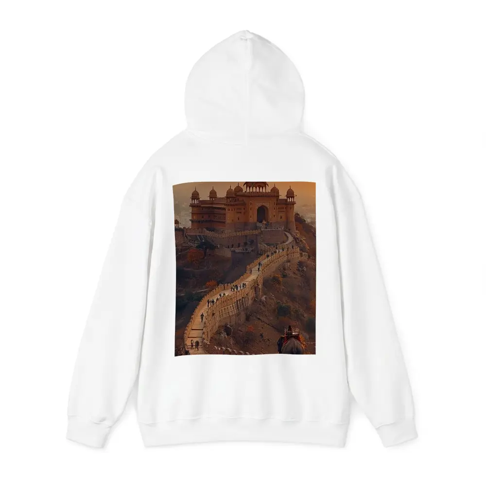 Amber Fort Elephant Rajasthan Golden Sunset – Hoodies