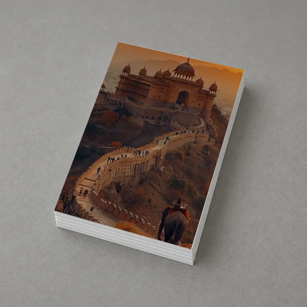 Amber Fort Elephant Rajasthan Golden Sunset – Postcards