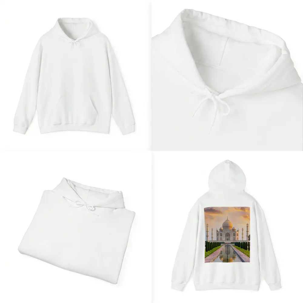 Taj Mahal Sunset Golden Sky India – Hoodies