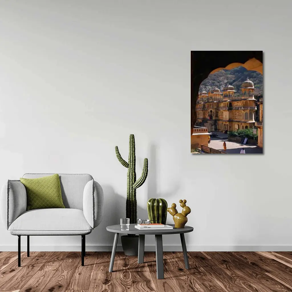 Galta Ji Temple Jaipur India Arch View – Wall Art