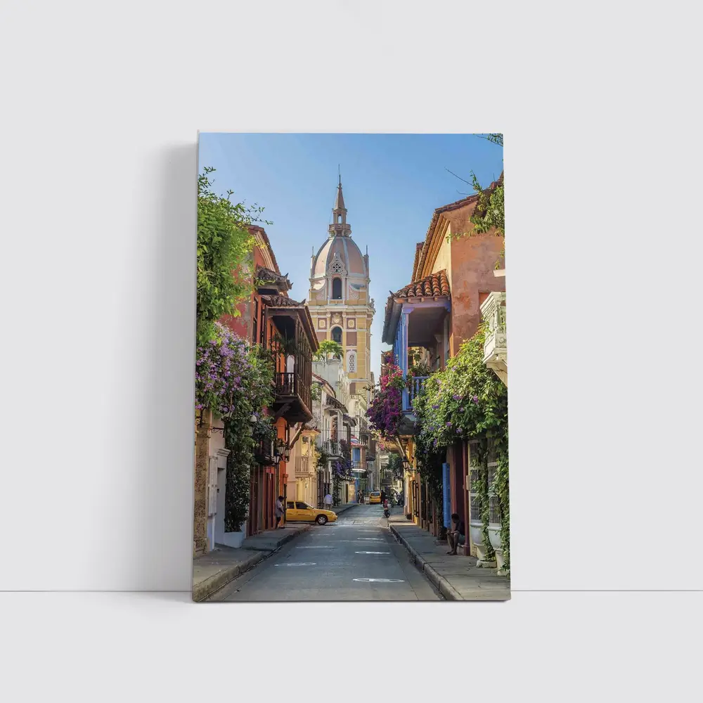 Cartagena Colombia Old Town Cathedral Street – Wall Art