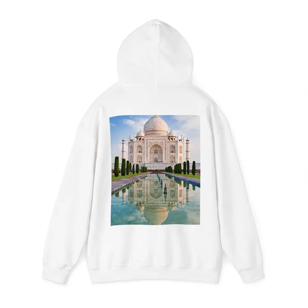 Taj Mahal Reflection Pool Blue Sky – Hoodies