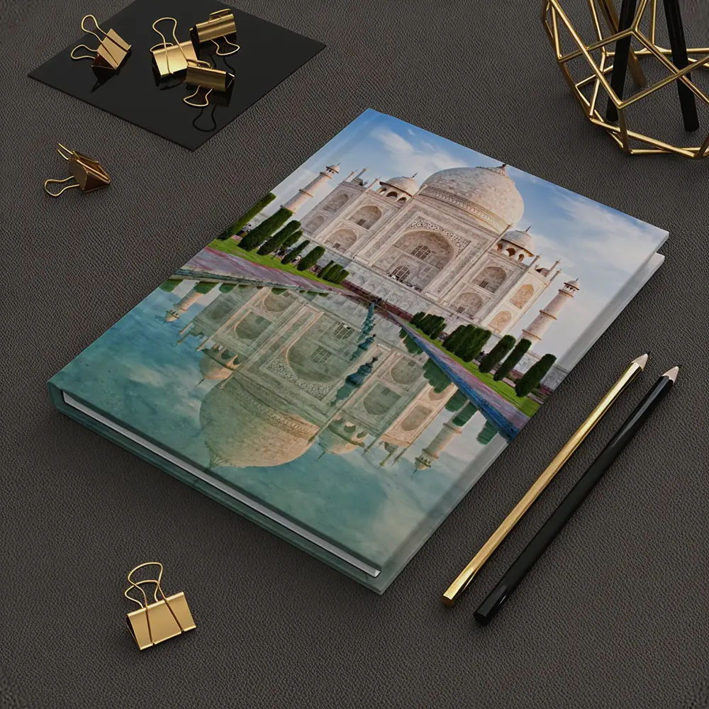 Taj Mahal Reflection Pool Blue Sky – Notebooks