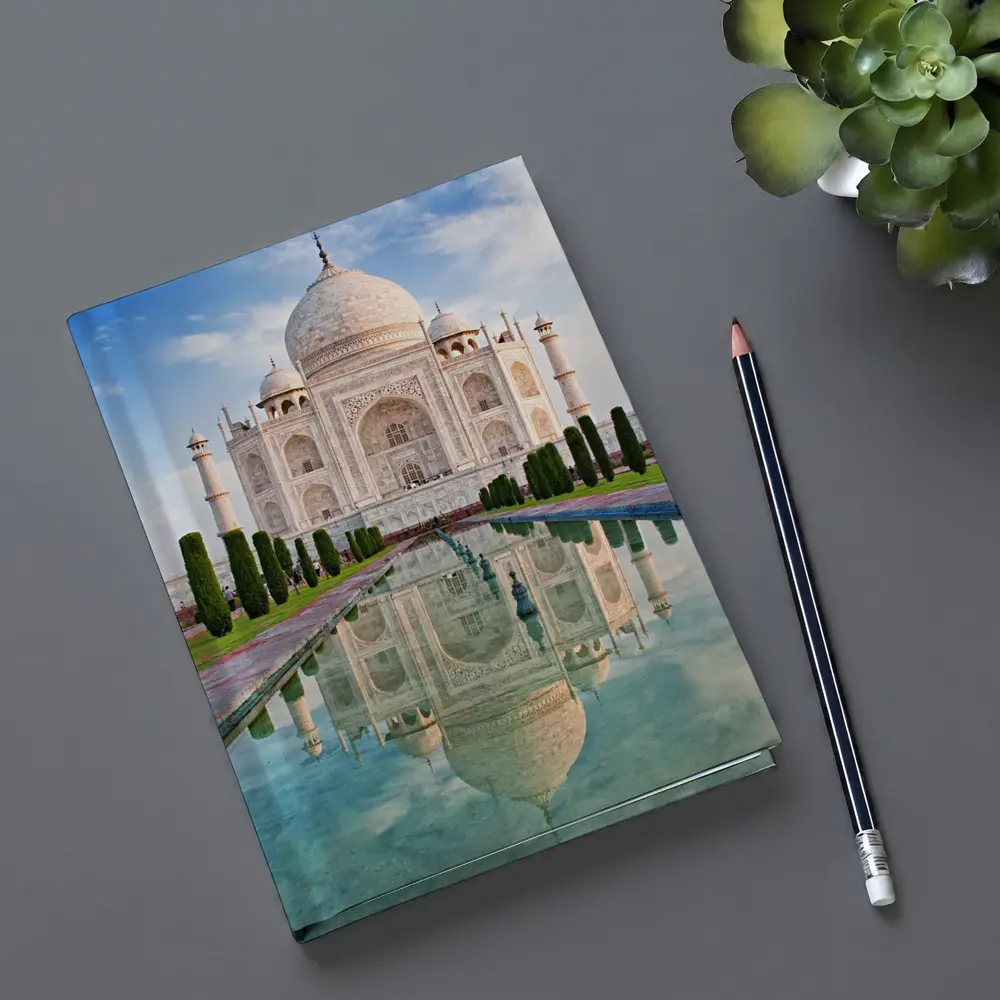 Taj Mahal Reflection Pool Blue Sky – Notebooks
