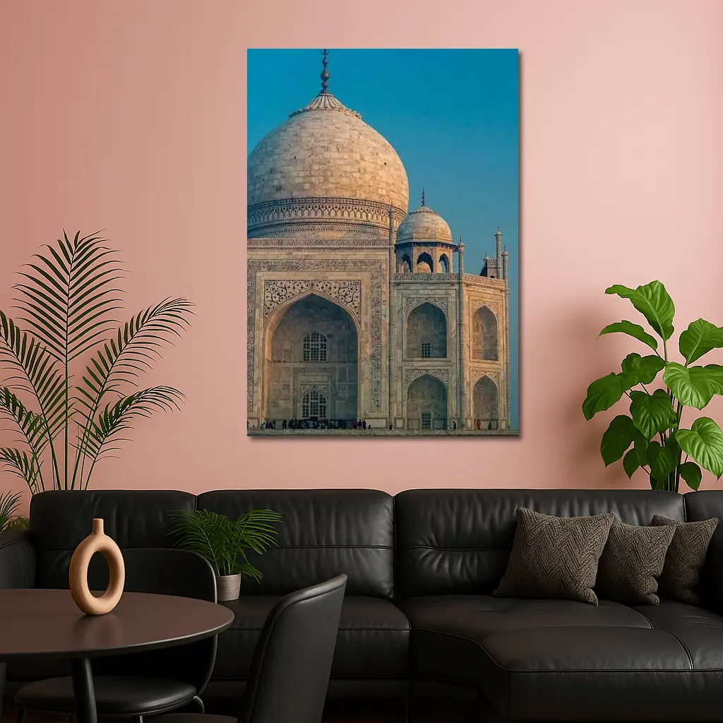 Taj Mahal Dome Blue Sky India – Wall Art
