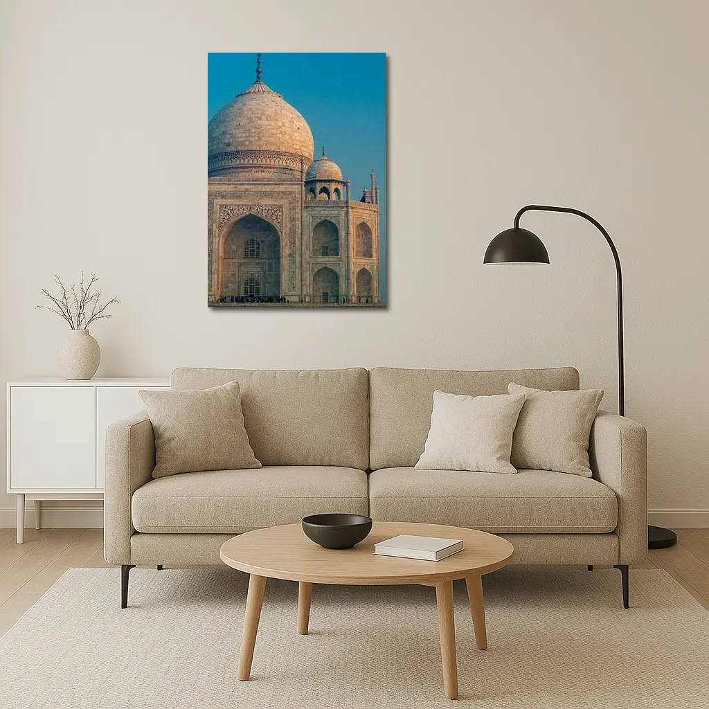 Taj Mahal Dome Blue Sky India – Wall Art