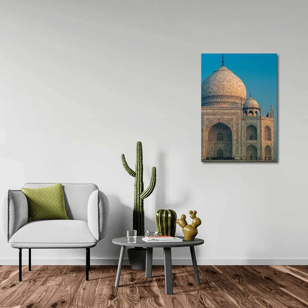 Taj Mahal Dome Blue Sky India – Wall Art