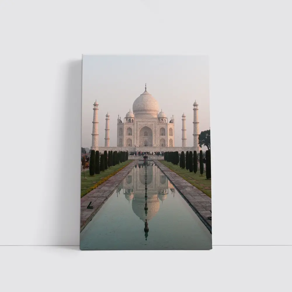 Taj Mahal Reflection Pool Agra India – Wall Art