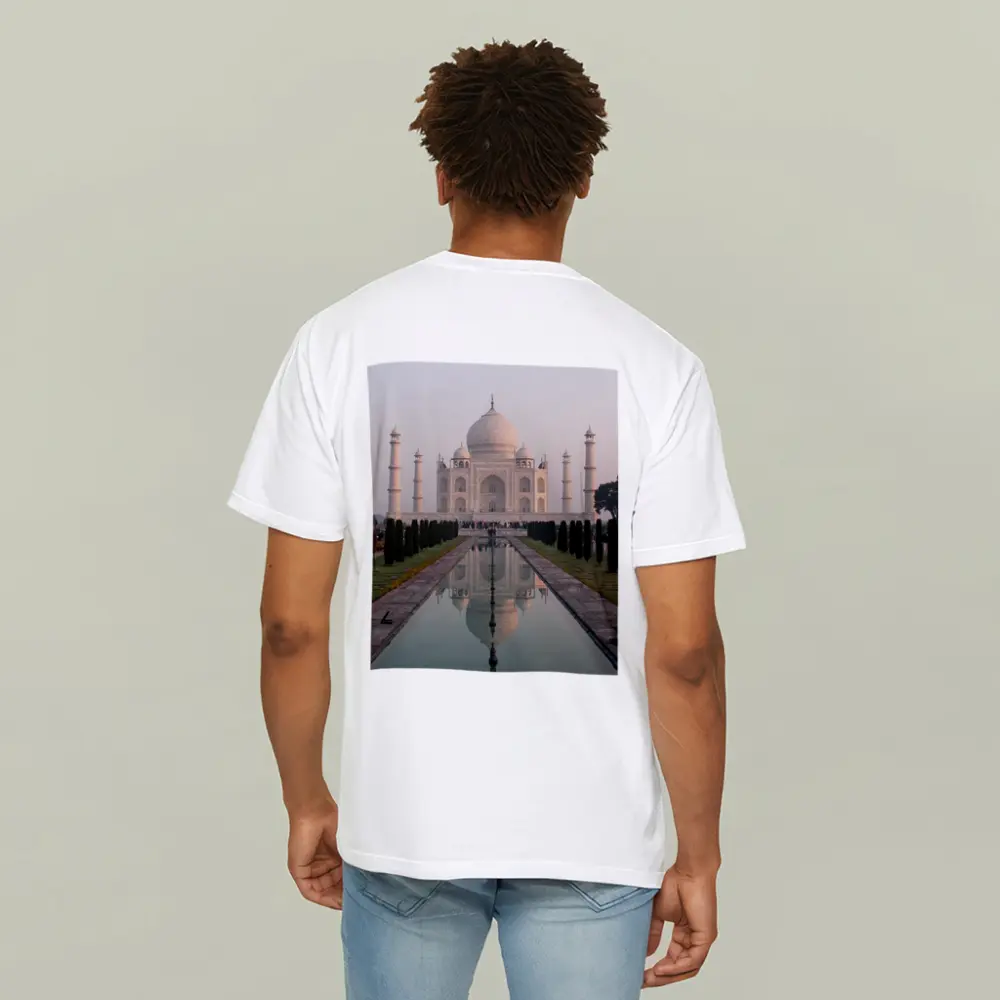 Taj Mahal Reflection Pool Agra India – T-Shirts