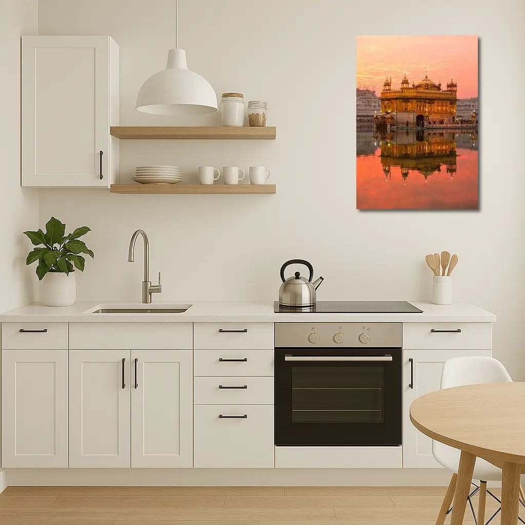 Golden Temple Amritsar Sunset Reflection – Wall Art