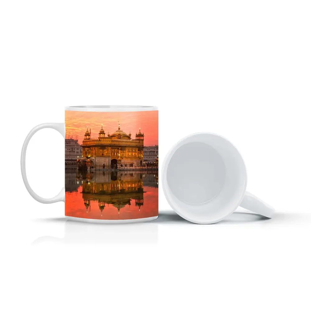 Golden Temple Amritsar Sunset Reflection – Mugs