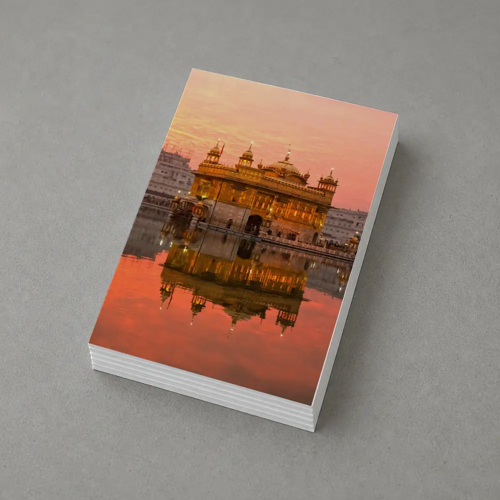 Golden Temple Amritsar Sunset Reflection – Postcards