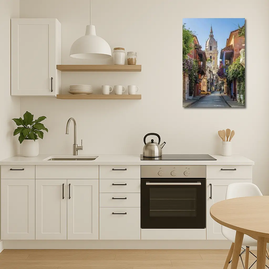 Cartagena Colombia Old Town Cathedral Street – Wall Art