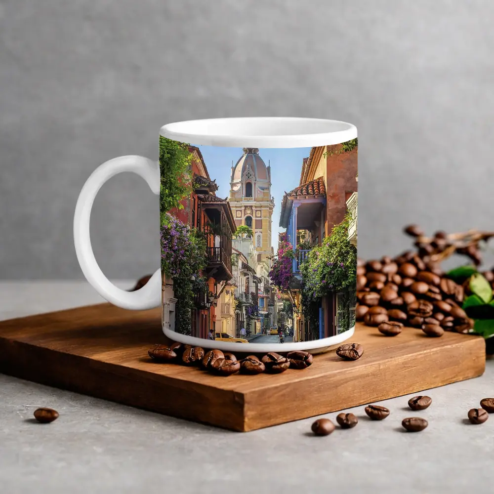 Cartagena Colombia Old Town Cathedral Street – Mugs