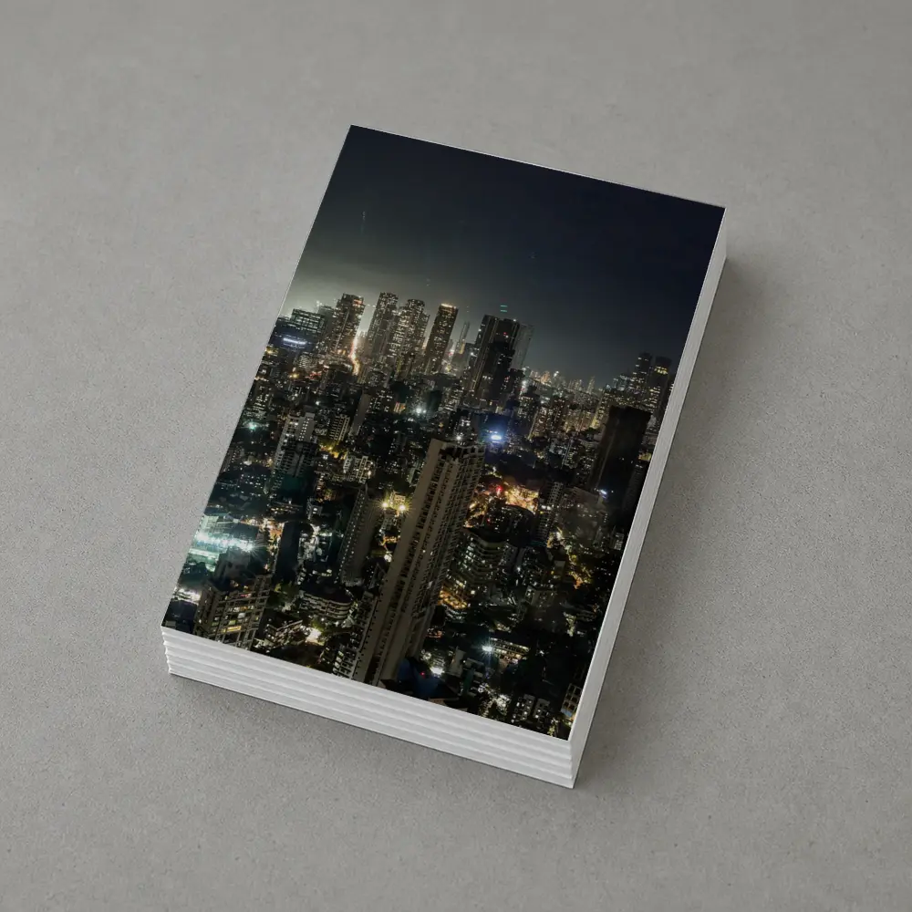 Mumbai City Skyline Glowing At Night – Postcards