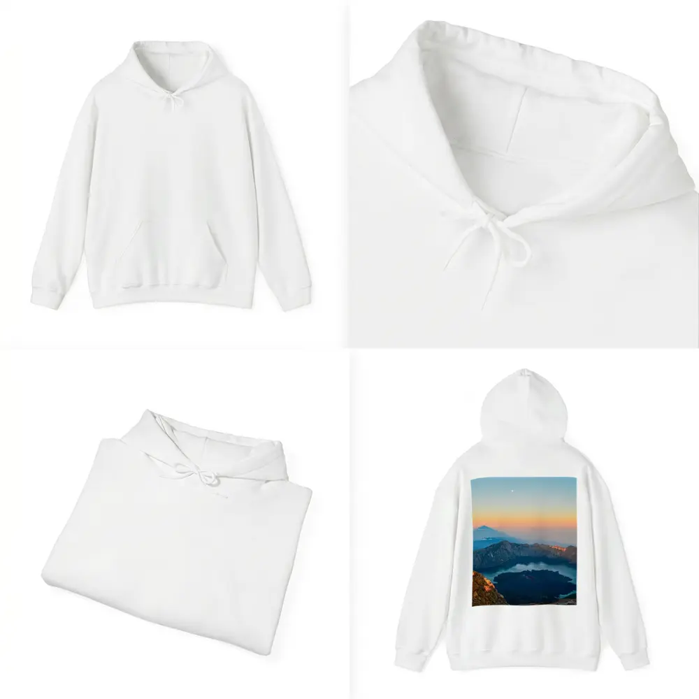 Rinjani Volcano Crater Lake Sunrise View – Hoodies