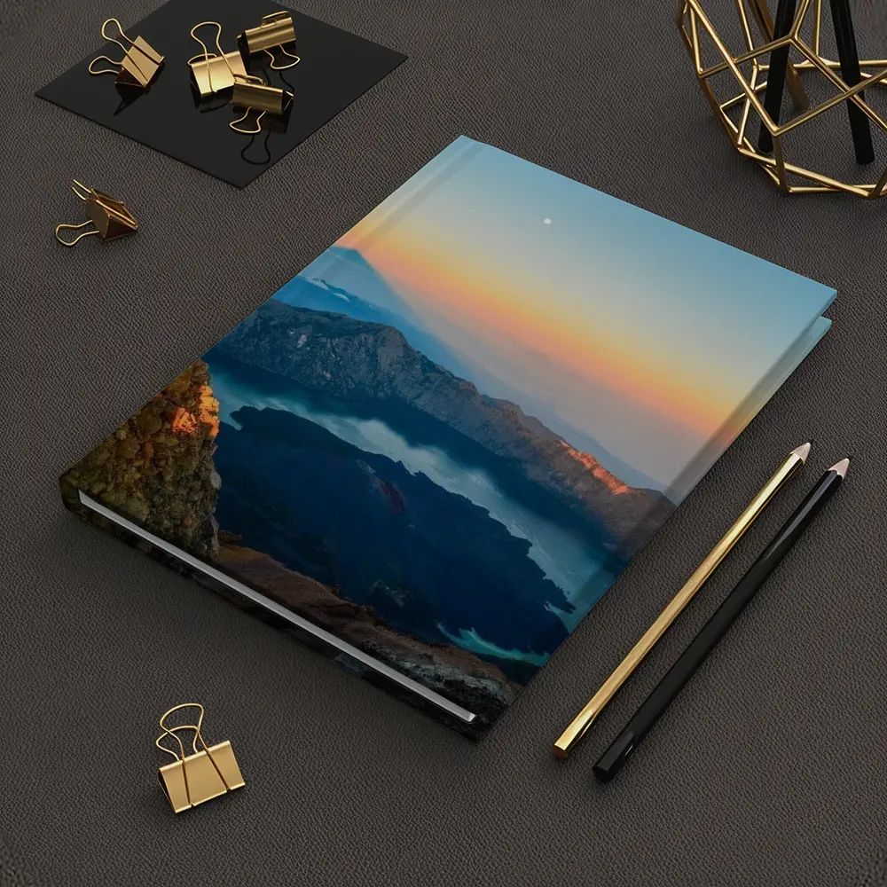 Rinjani Volcano Crater Lake Sunrise View – Notebooks