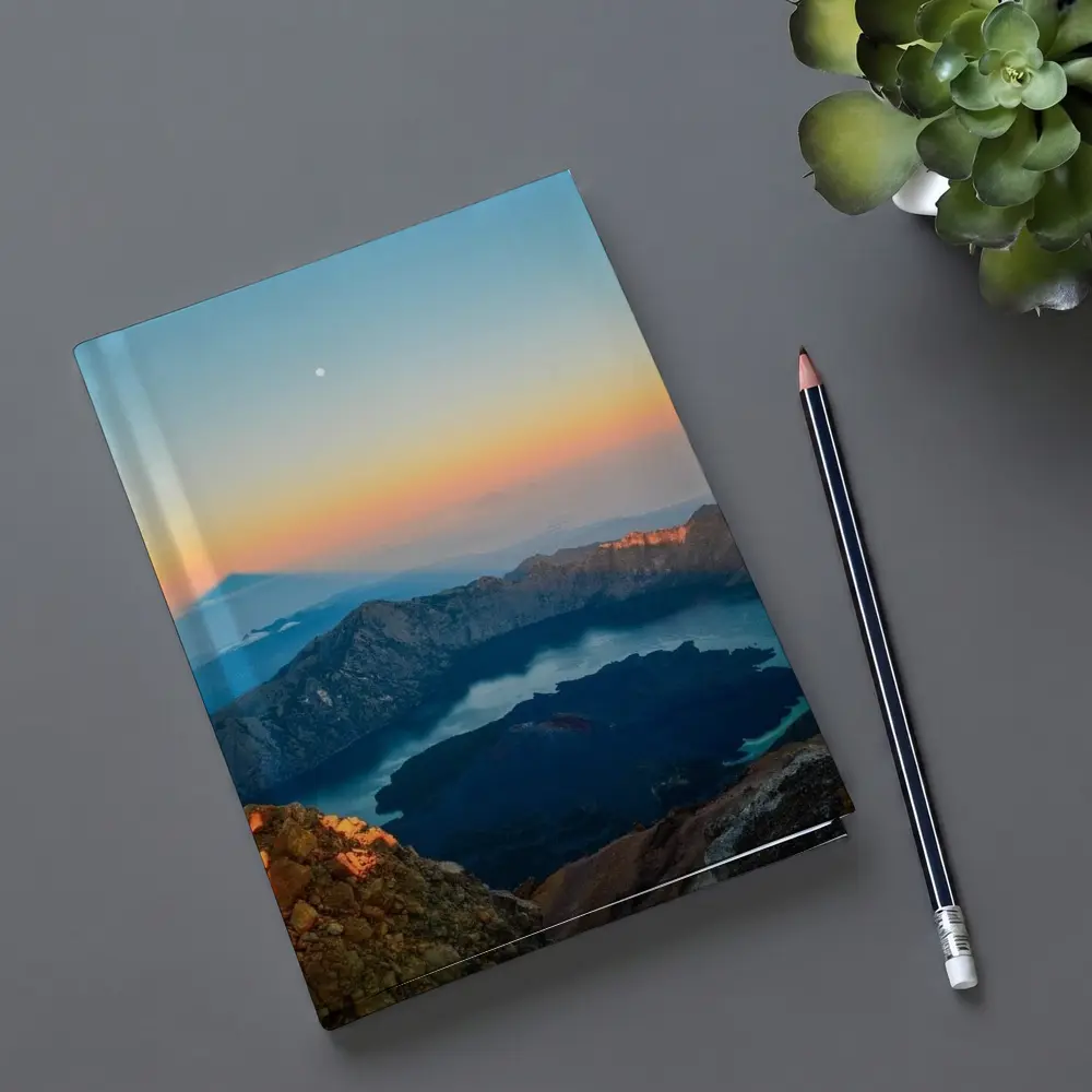 Rinjani Volcano Crater Lake Sunrise View – Notebooks