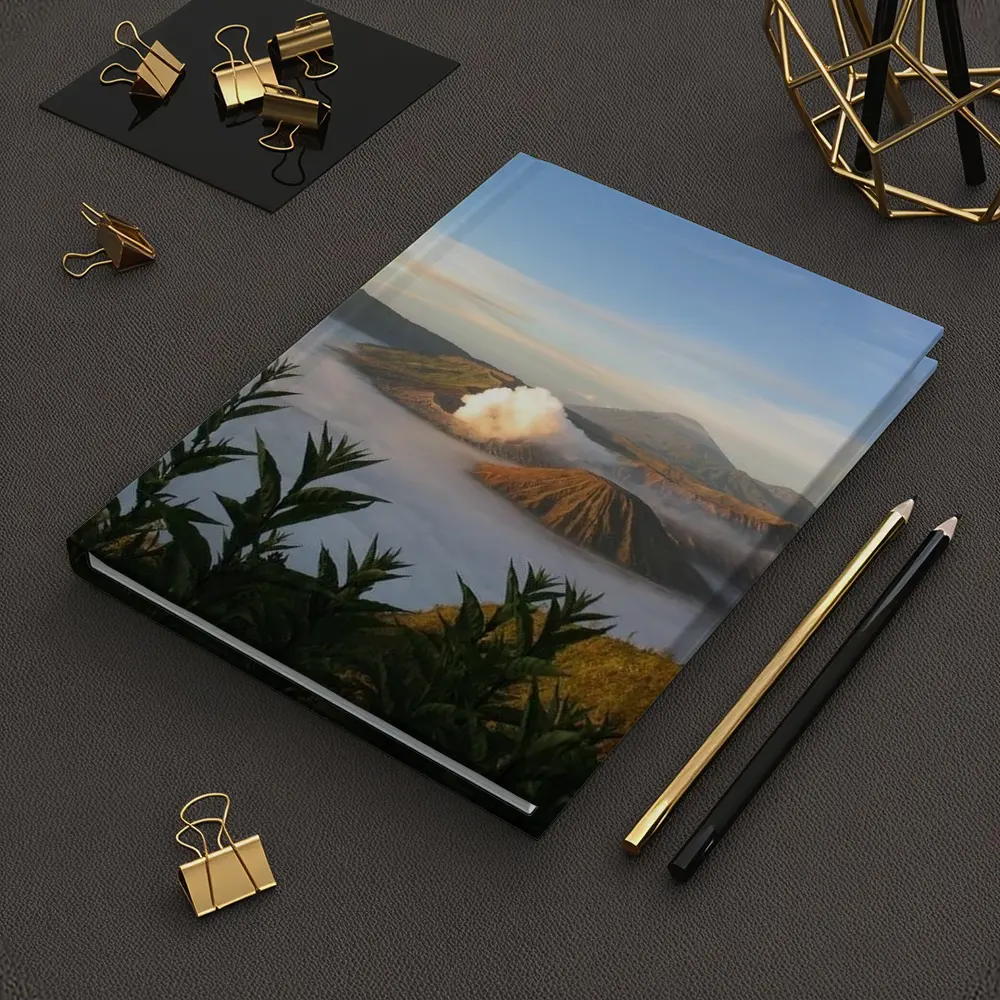 Mount Bromo Volcano Erupting Above Clouds Indonesia – Notebooks
