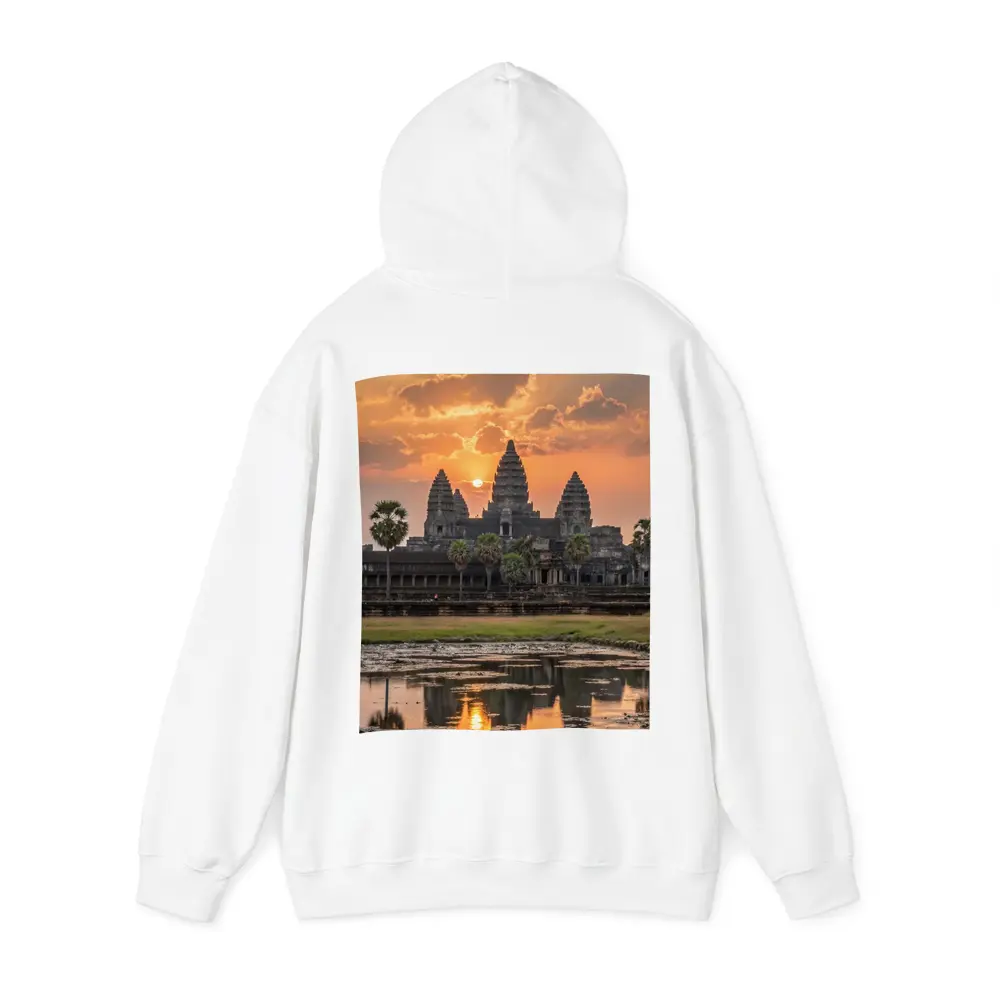 Angkor Wat Temple Sunset Reflection Cambodia – Hoodies