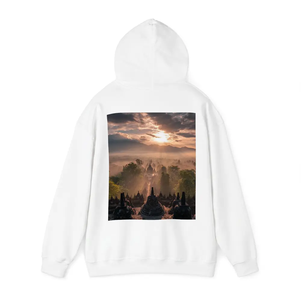 Borobudra Temple Sunrise Mist Indonesia – Hoodies