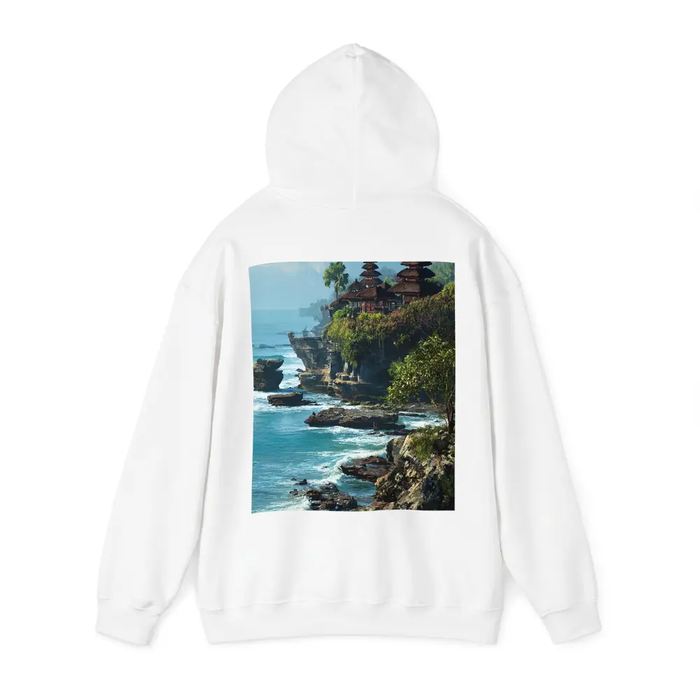Tanah Lot Temple Bali Coastal Cliffside View – Hoodies