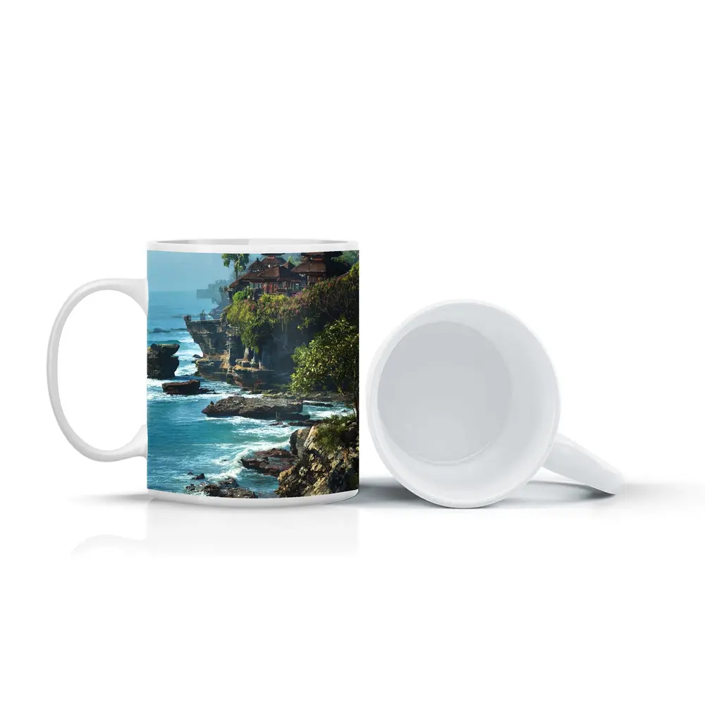 Tanah Lot Temple Bali Coastal Cliffside View – Mugs
