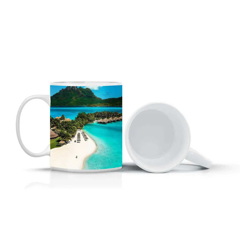 Bora Bora Tropical Beach Crystal Blue Lagoon – Mugs