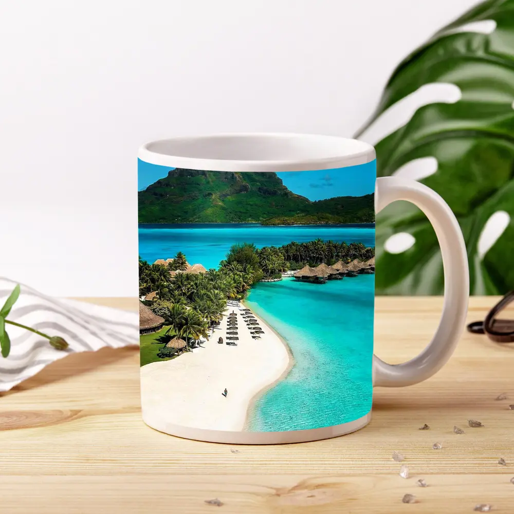Bora Bora Tropical Beach Crystal Blue Lagoon – Mugs