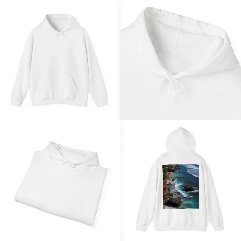 Bali Cliffside Turquoise Ocean Rocky Beach – Hoodies