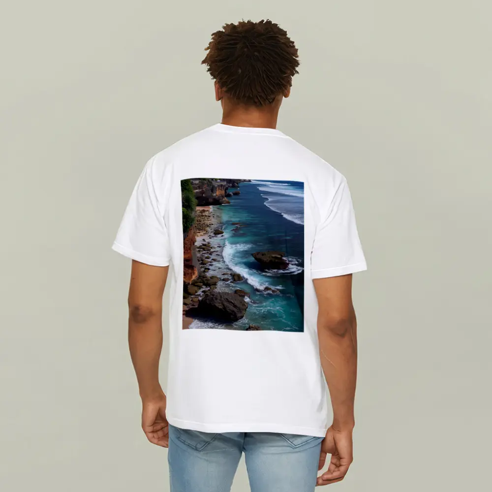 Bali Cliffside Turquoise Ocean Rocky Beach – T-Shirts
