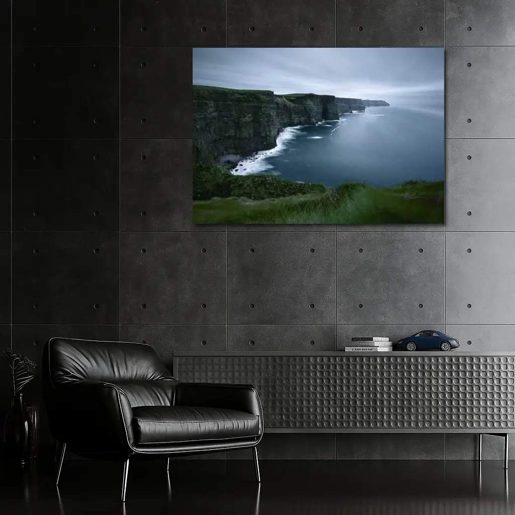 Cliffs of Moher Ireland Moody Ocean View – Wall Art
