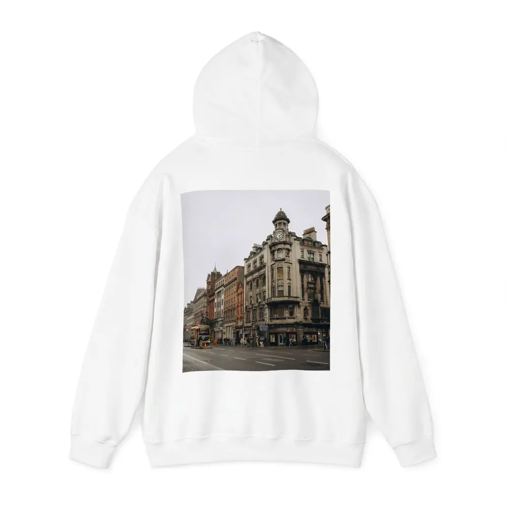Dublin City Street Victorian Architecture Overcast – Hoodies