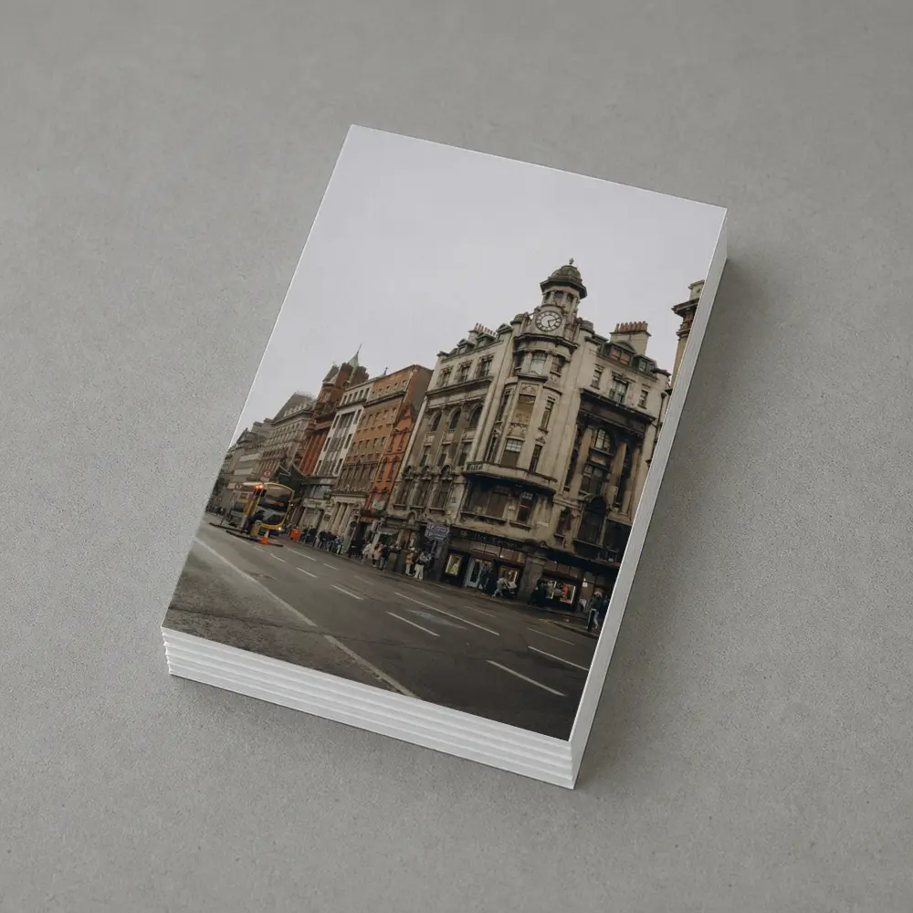 Dublin City Street Victorian Architecture Overcast – Postcards